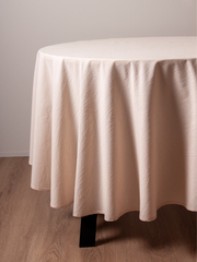 Oatmeal Round Tablecloth