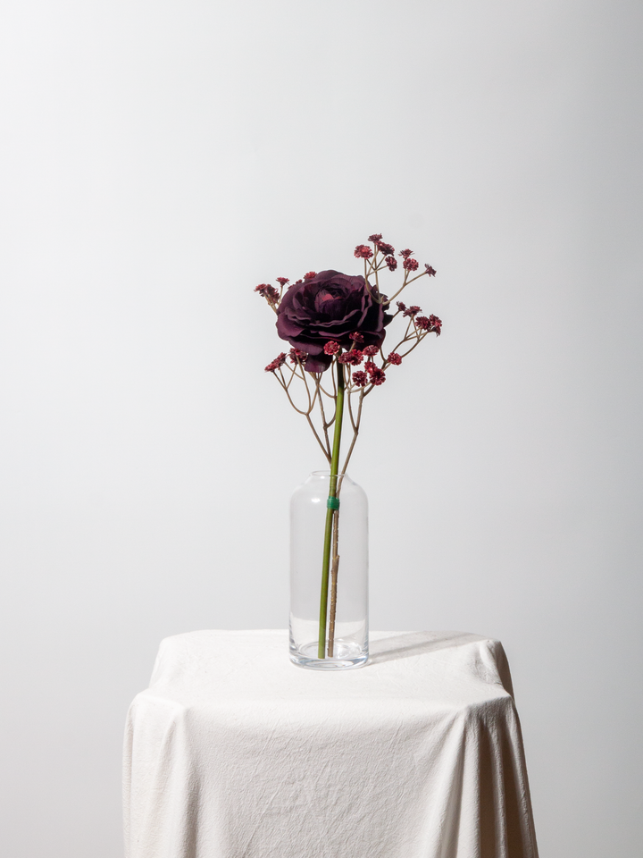 Burgundy Wedding Bud Vase - Medium