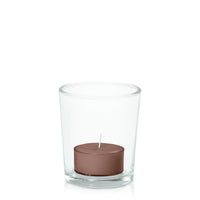Chocolate Tealight in Glass Votive Pack