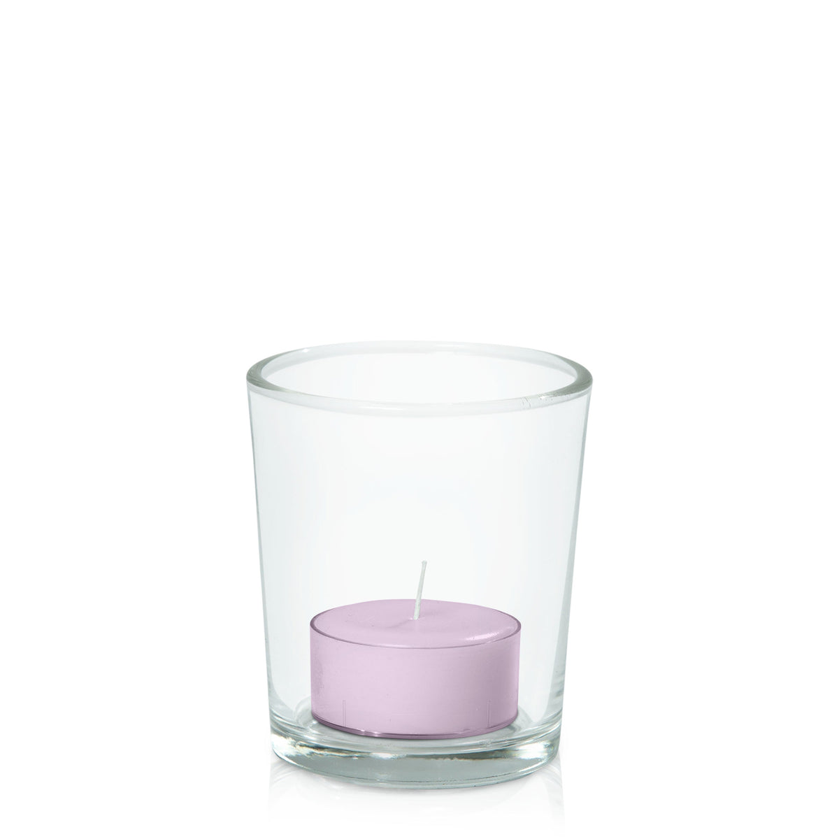 Lilac Tealight in Glass Votive Pack Pack of 24
