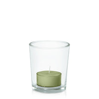 Matcha Tealight in Glass Votive Pack