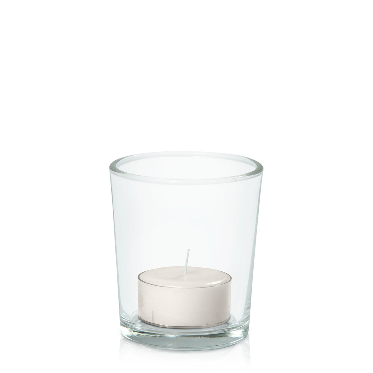 Stone Tealight in Glass Votive Pack Pack of 24