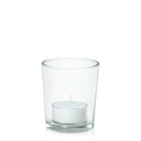 White Tealight in Glass Votive Pack