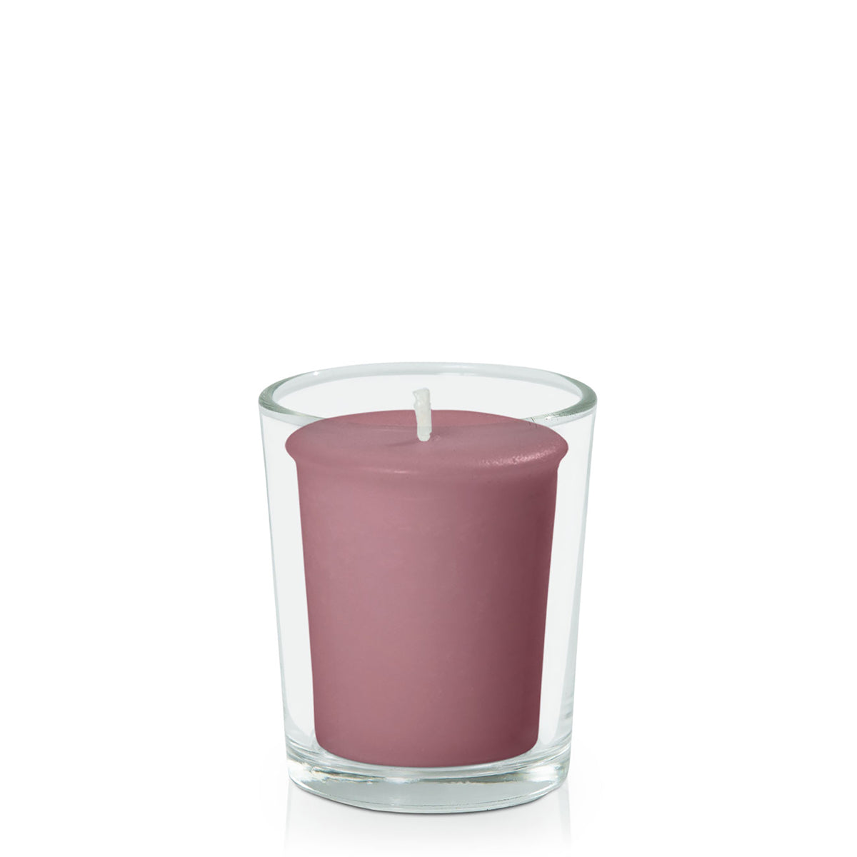 Dusty Pink Votive Candle in Glass Votive Pack Pack of 24
