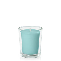 Pastel Teal Votive Candle in Glass Votive Pack Pack of 24