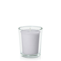 Silver Grey Votive Candle in Glass Votive Pack