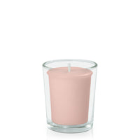 Vintage Blush Votive Candle in Glass Votive Pack