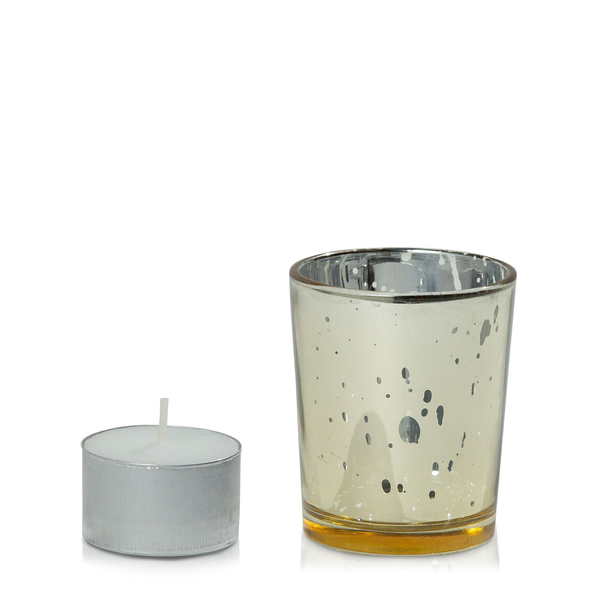 White Event Tealight in Mercury Gold Votive - Set of 96