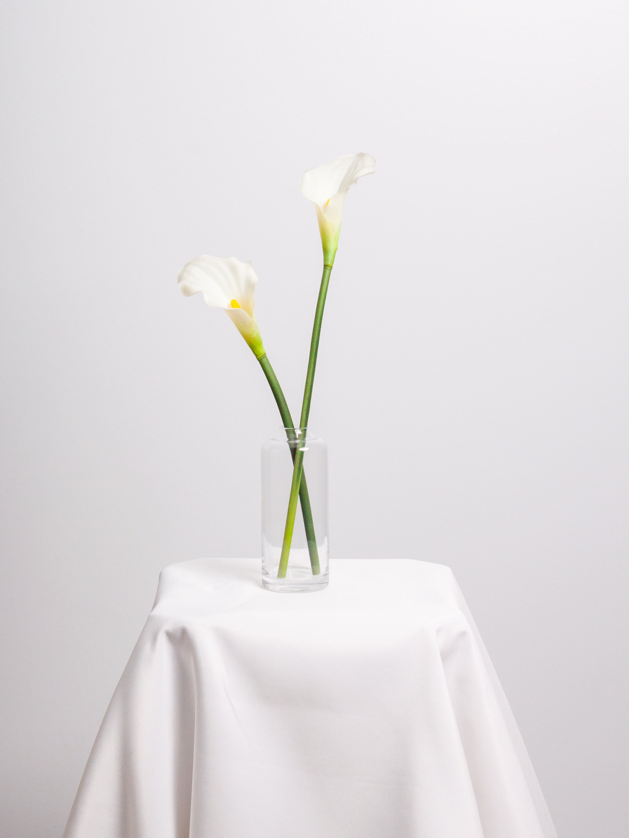 White Calla Lily Bud Vase - Medium