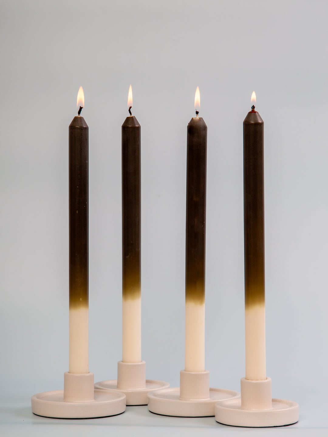 Ivory & Olive 30cm Ombre Dinner Candles