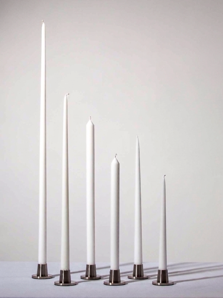 White 30cm Dinner Candles