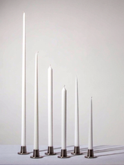 White 30cm Dinner Candles - Pack of 96