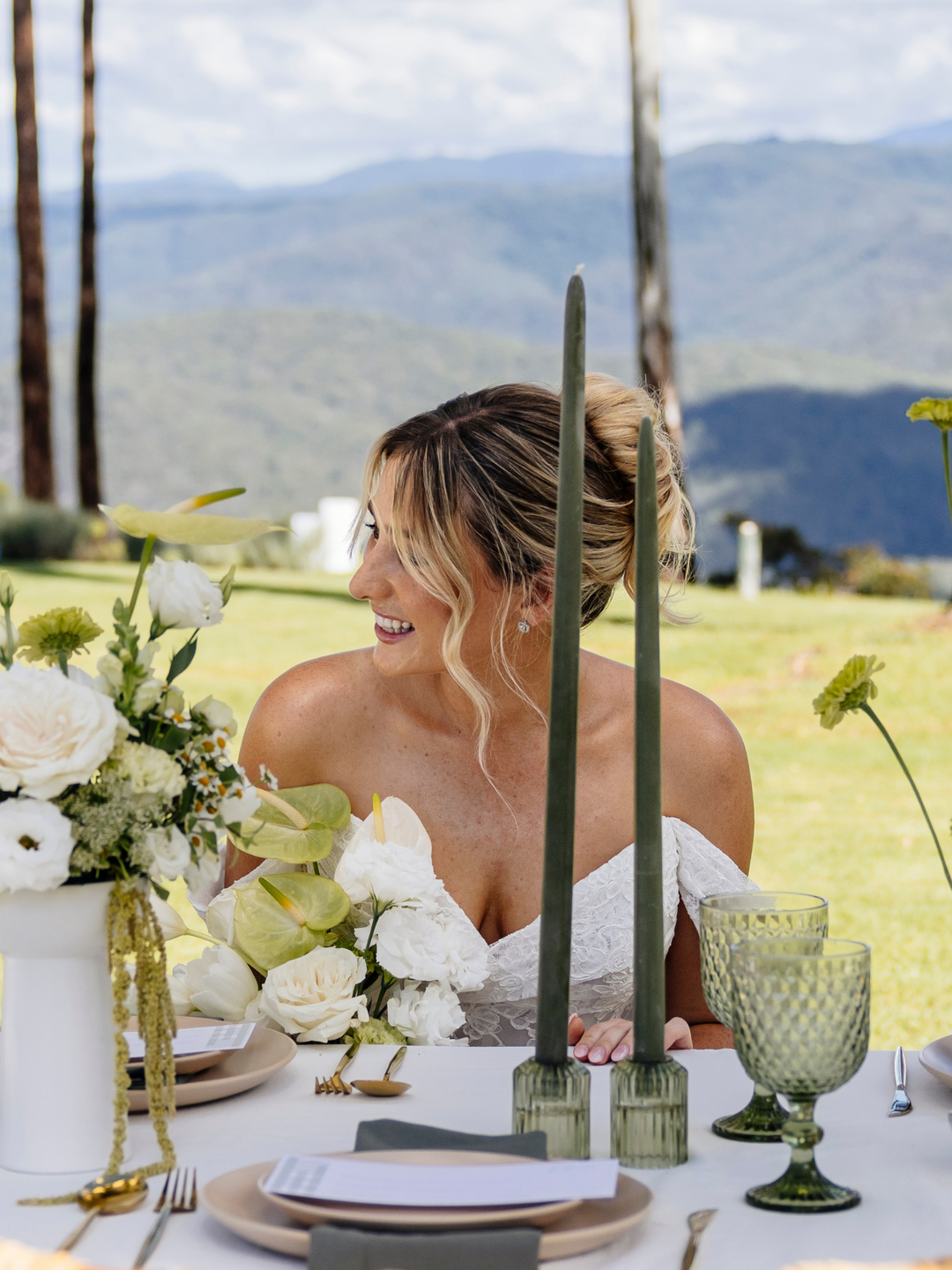 Olive 45cm Taper Candles