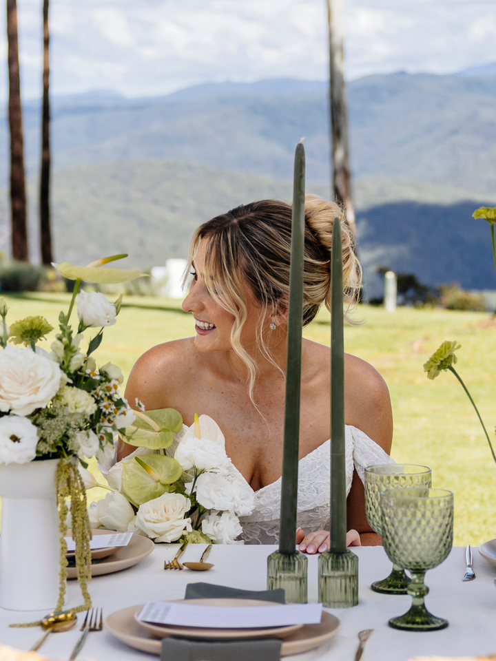 Olive 45cm Taper Candles