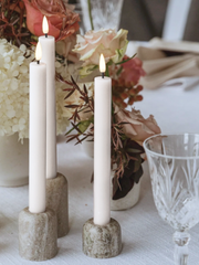 White 24.5cm LED Dinner Candles
