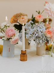 White 24.5cm LED Dinner Candles