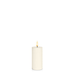 Ivory 5cm x 10cm LED Pillar Pack of 1
