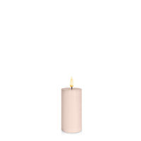 Vintage Rose 5cm x 10cm LED Pillar