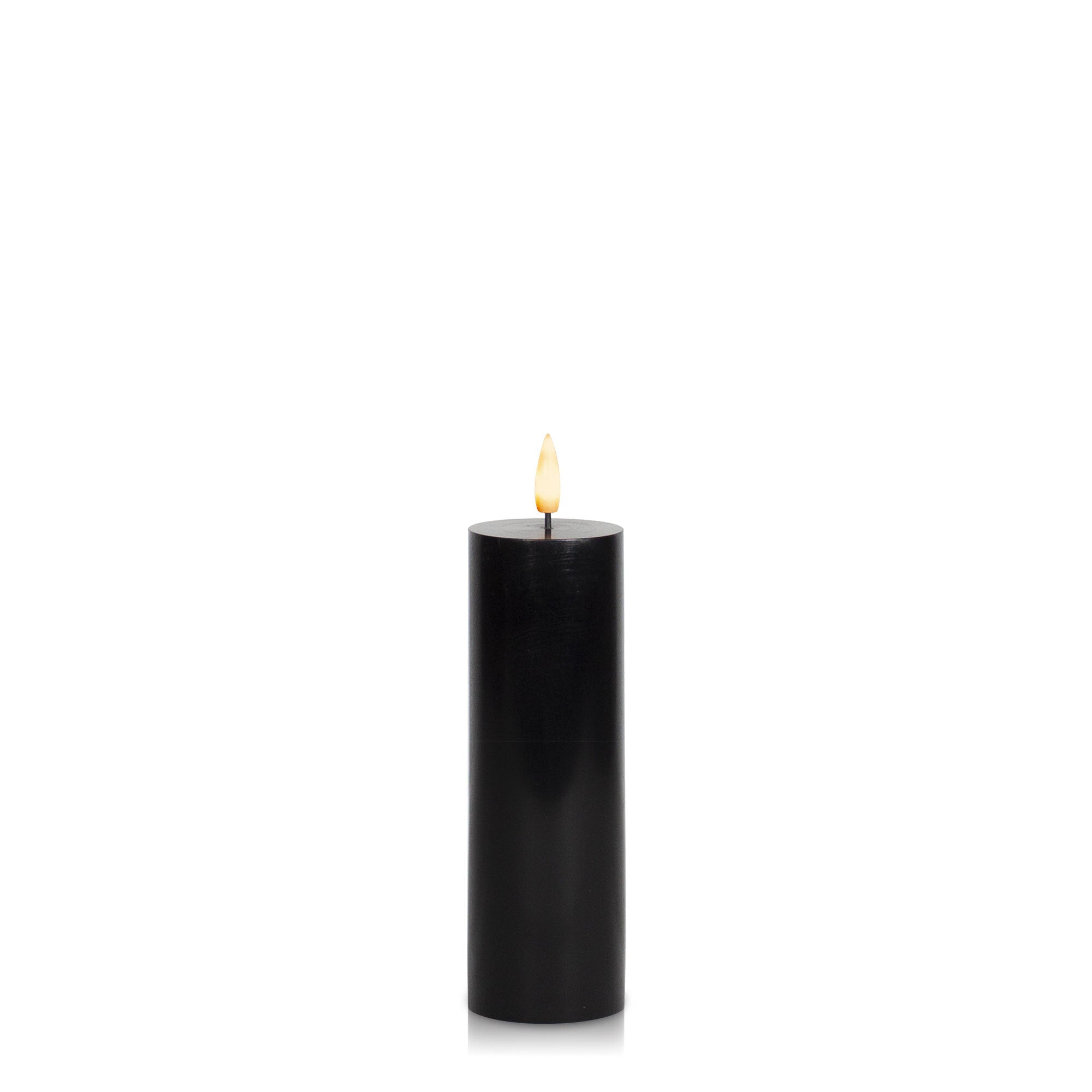 Black 5cm x 15cm LED Pillar Pack of 1