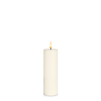 Ivory 5cm x 15cm LED Pillar