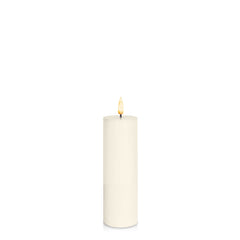 Ivory 5cm x 15cm LED Pillar Pack of 1