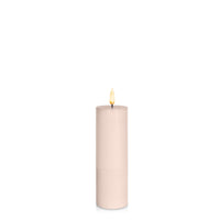 Vintage Rose 5cm x 15cm LED Pillar