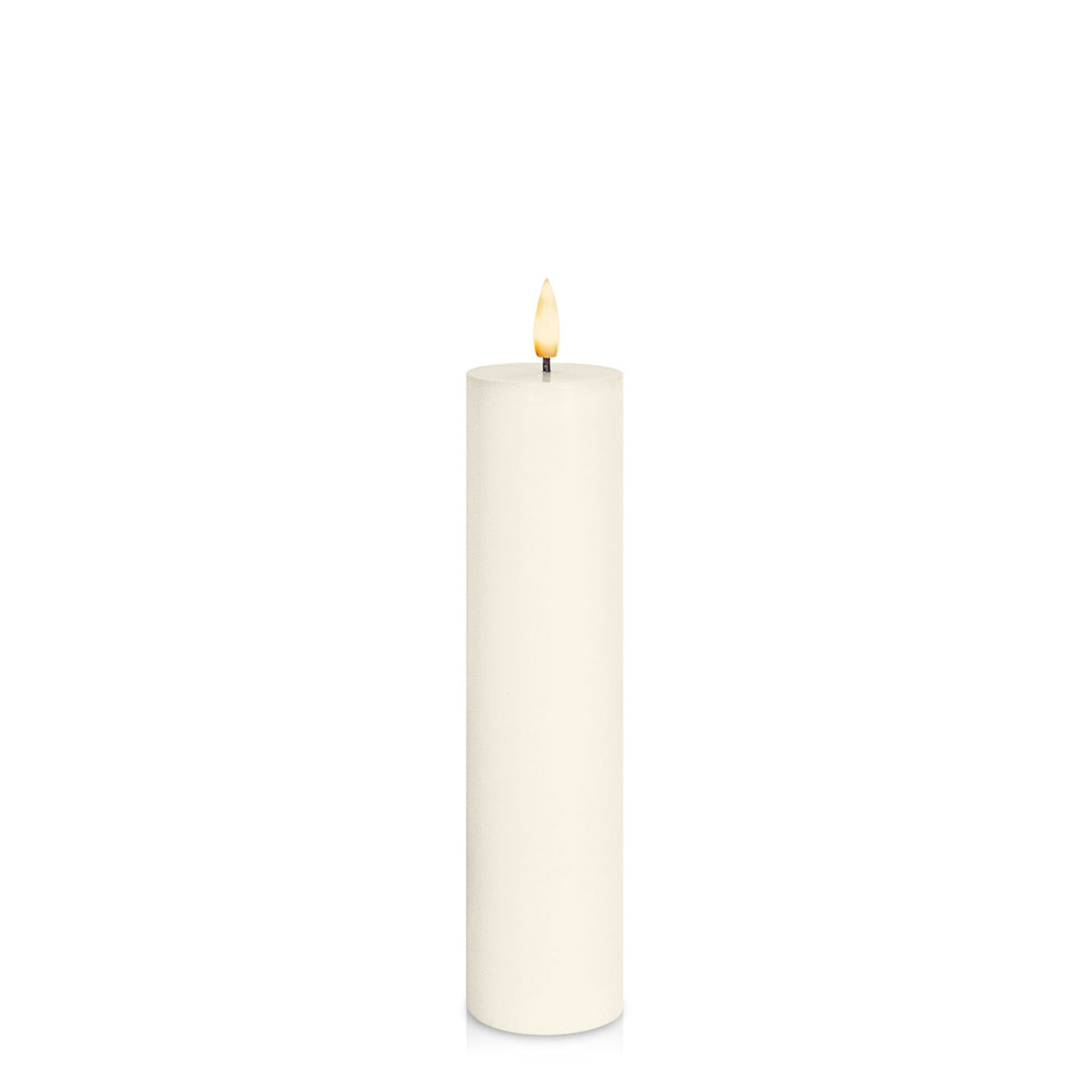 Ivory 5cm x 20cm LED Pillar Pack of 1