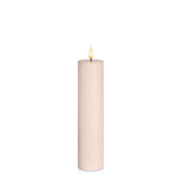 Vintage Rose 5cm x 20cm LED Pillar