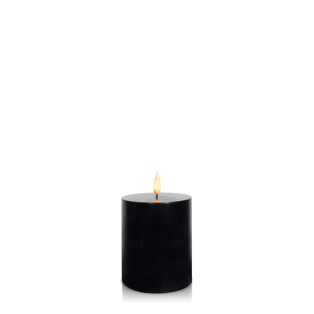 Black 8cm x 10cm LED Pillar Pack of 1