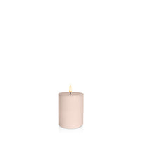Vintage Rose 8cm x 10cm LED Pillar