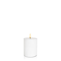 White 8cm x 10cm LED Pillar