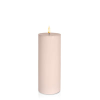 Vintage Rose 8cm x 20cm LED Pillar