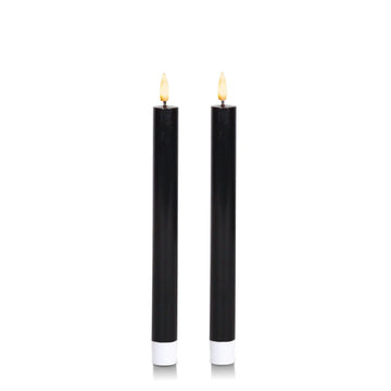 Black 24.5cm LED Dinner Candles - Pack of 96