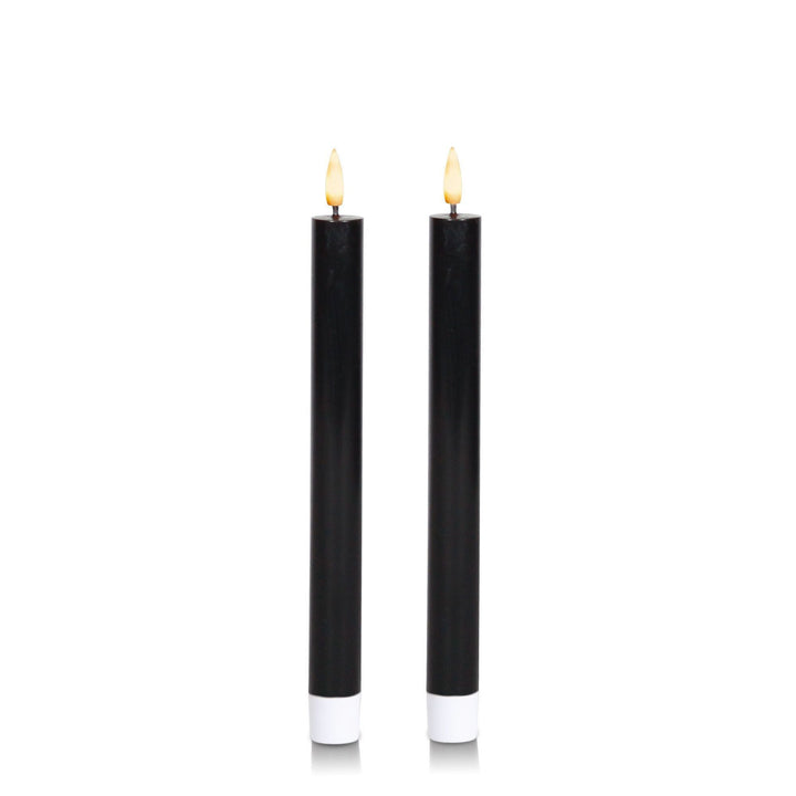 Black 24.5cm LED Dinner Candles - Pack of 96