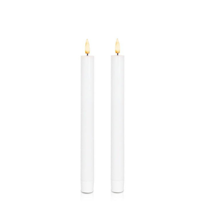White 24.5cm LED Dinner Candles - Pack of 96
