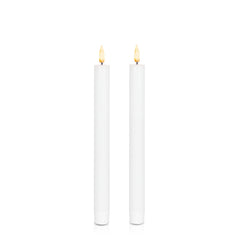White 24.5cm LED Dinner Candles Pack of 2