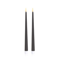 Black 31cm LED Taper Candles
