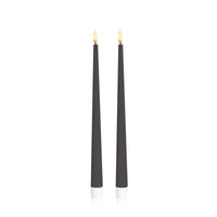 Black 31cm LED Taper Candles - Pack of 96