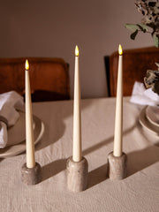Ivory 31cm LED Taper Candles - Pack of 96
