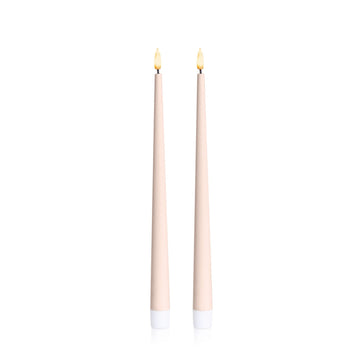 Vintage Rose 31cm LED Taper Candles - Pack of 96