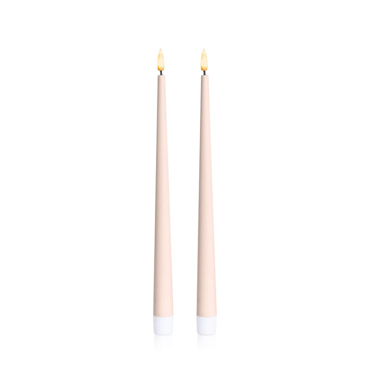 Vintage Rose 31cm LED Taper Candles - Pack of 96