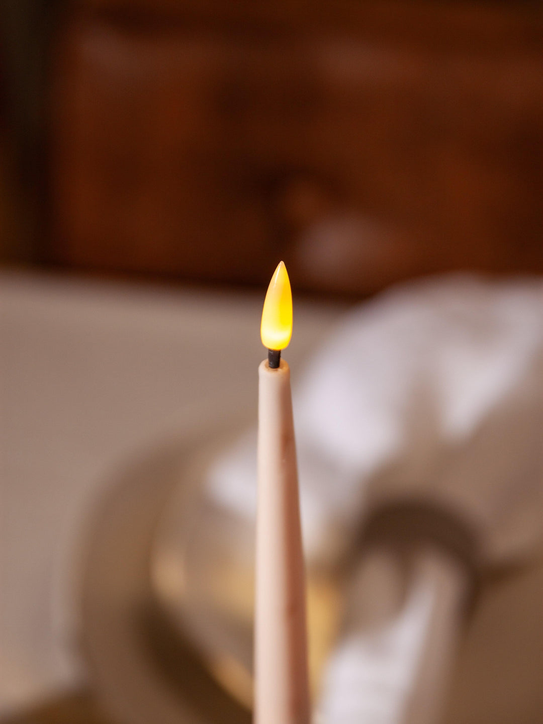 Vintage Rose 31cm LED Taper Candles - Pack of 96