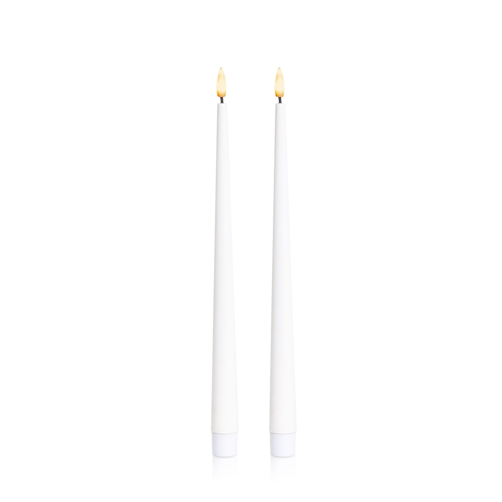 White 31cm LED Taper Candles - Pack of 96