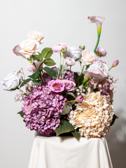 Purple Hydrangea & Pink Calla Lily Cloud - Extra Large