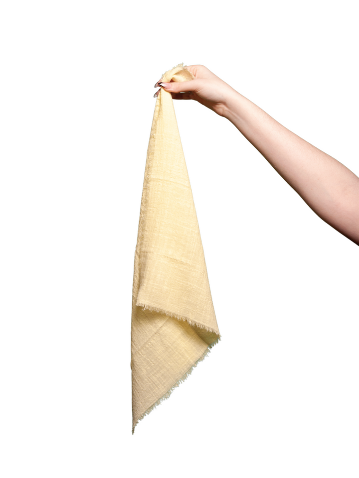 Butter Frayed Edge Napkin