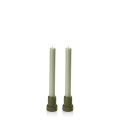 Olive & Pale Eucalypt Aspen Dyad Dinner Candles