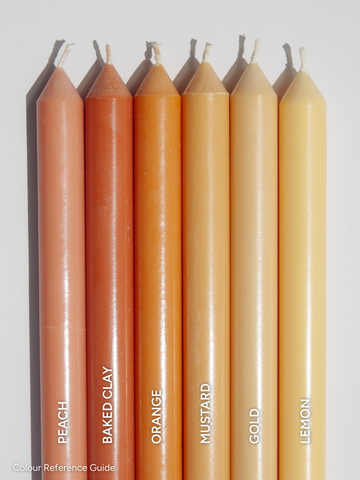 Peach 25cm Taper Candles Pack of 96