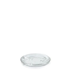 Clear Small Classic Glass Pillar Plate Pack of 1