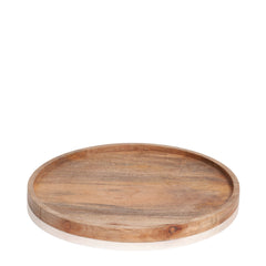 Natural Wood Hunter Round Wooden Tray