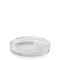 Clear Medium Modern Glass Pillar Plate